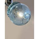 Mid-Century Modern Sputnik "Pulegoso" Blue Murano Glass Chandelier
