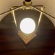 LARGE ROSEWOOD LAMP SCANDINAVIAN DESIGN 1960.