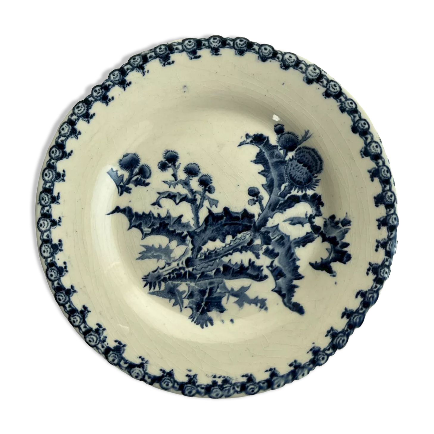 Gien plate - Model thistles