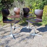 4 Pagwood Pagholz Flototo chairs from the 70s