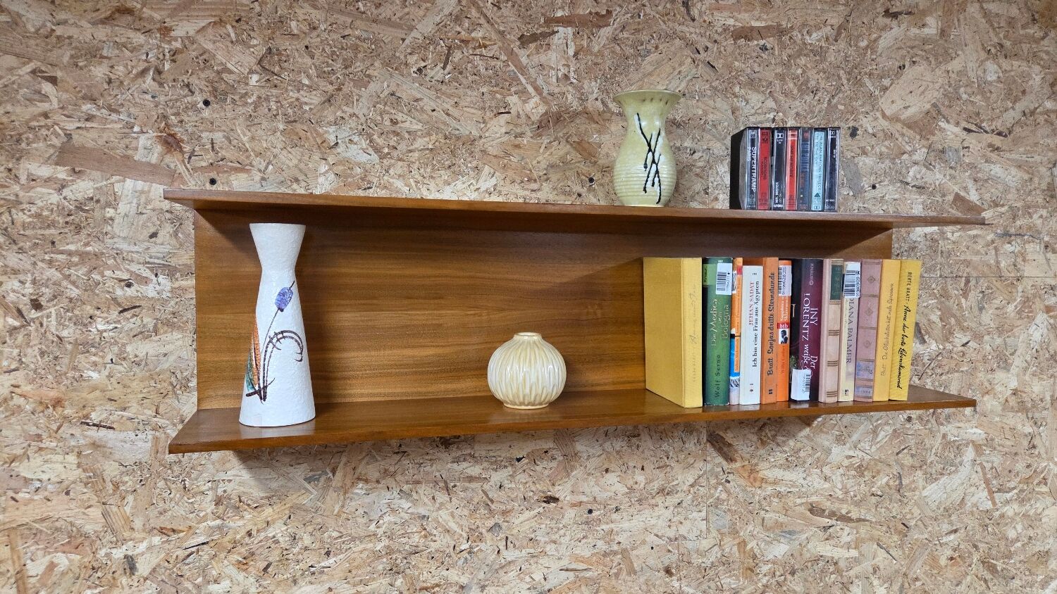 1970 teak shelf by Wilhelm Renz