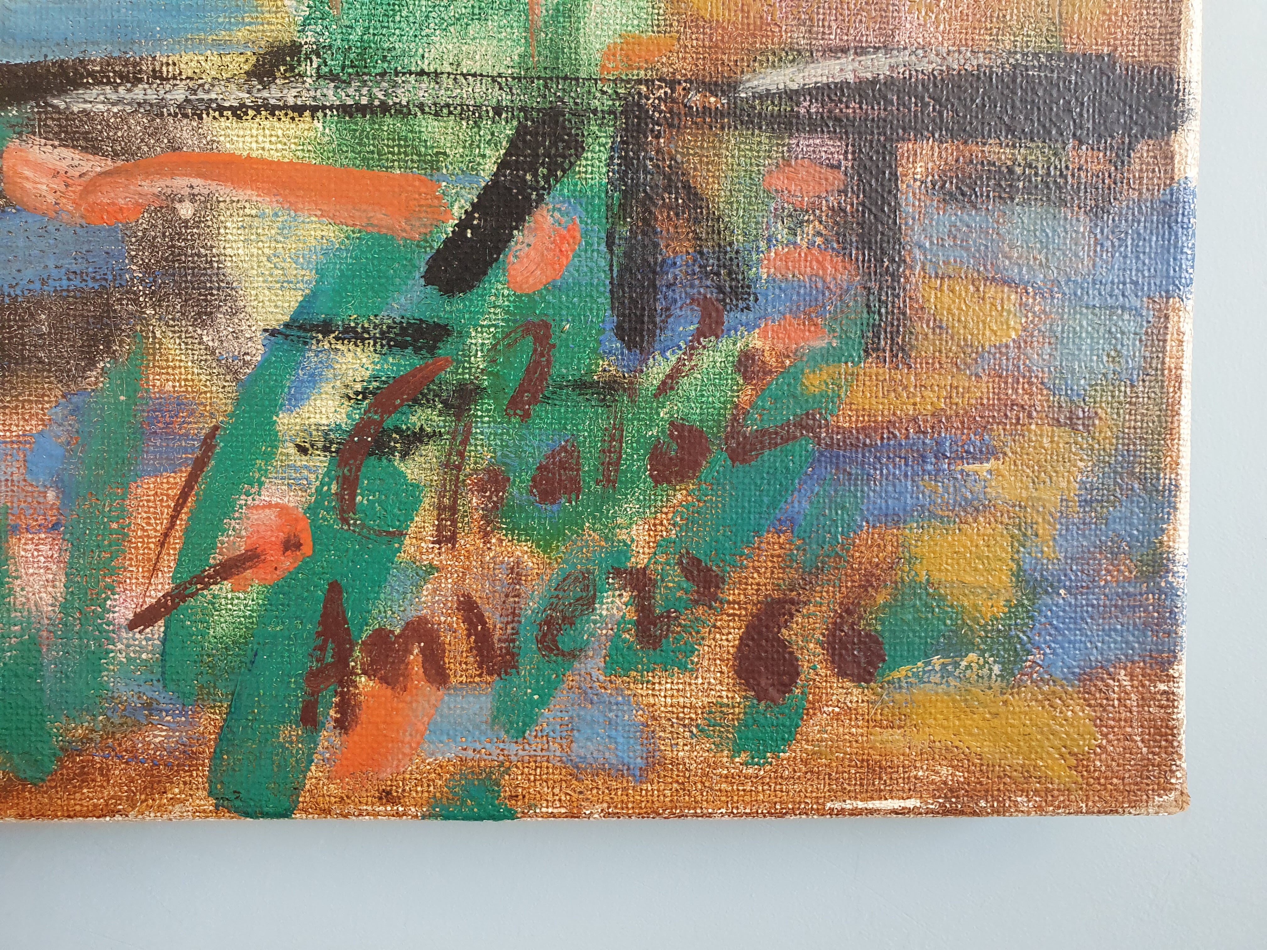 Painting by Léon Chaloin 100 x 73 cm