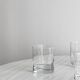 5 verres à whisky en verre transparent
