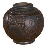 Art Deco ceramic vase by Georges Condé, Mougin Nancy, France, 1930s