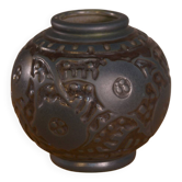 Vase en céramique Art déco par Georges Condé grés Mougin Nancy France 1930'