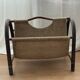 Vintage Rattan & Jute Magazine Rack | Bohemian Mid-Century Style | 197