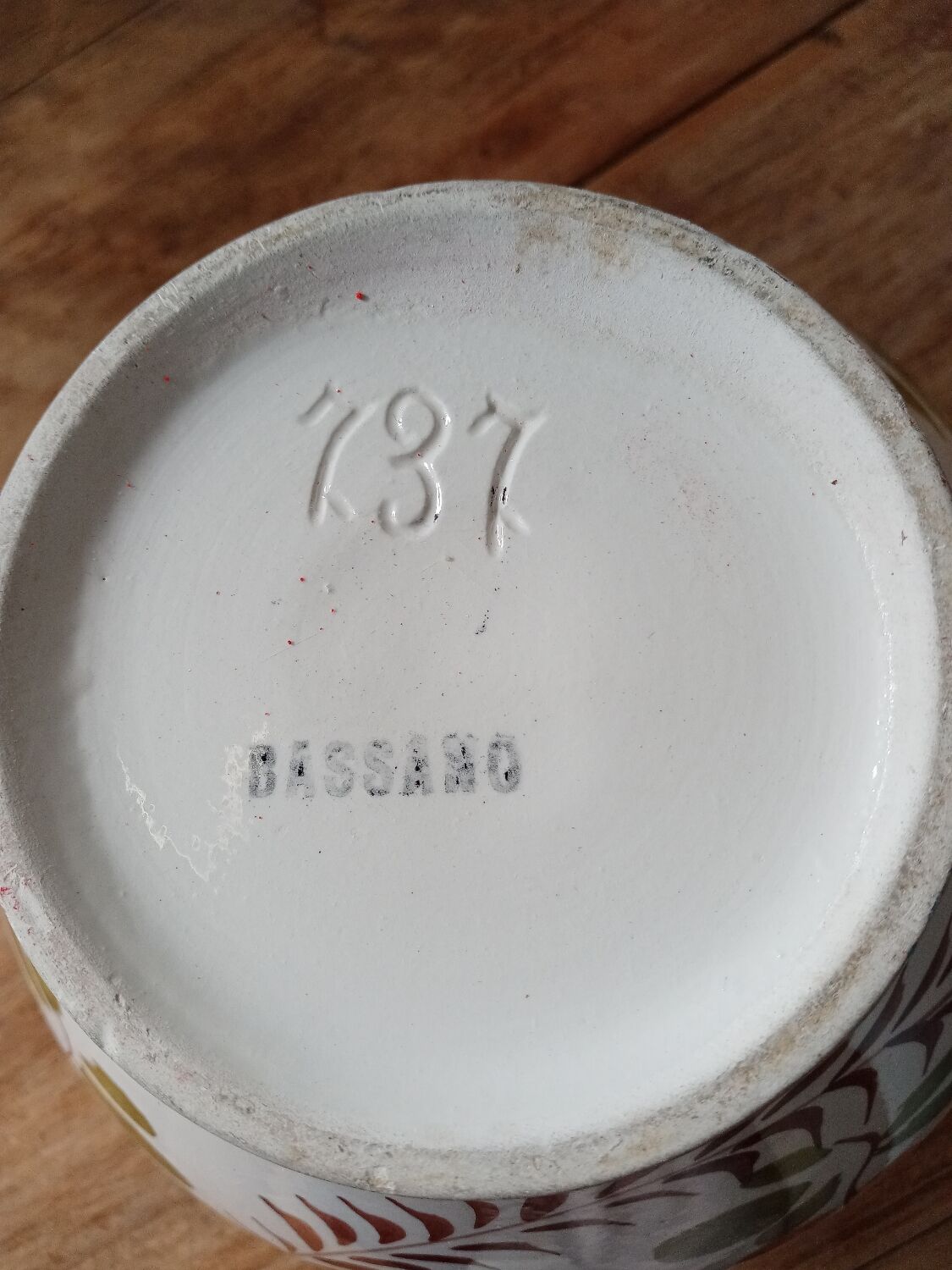 Numbered Bassano vase
