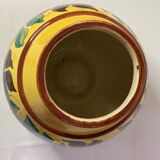 Polychrome earthenware vase circa 1930