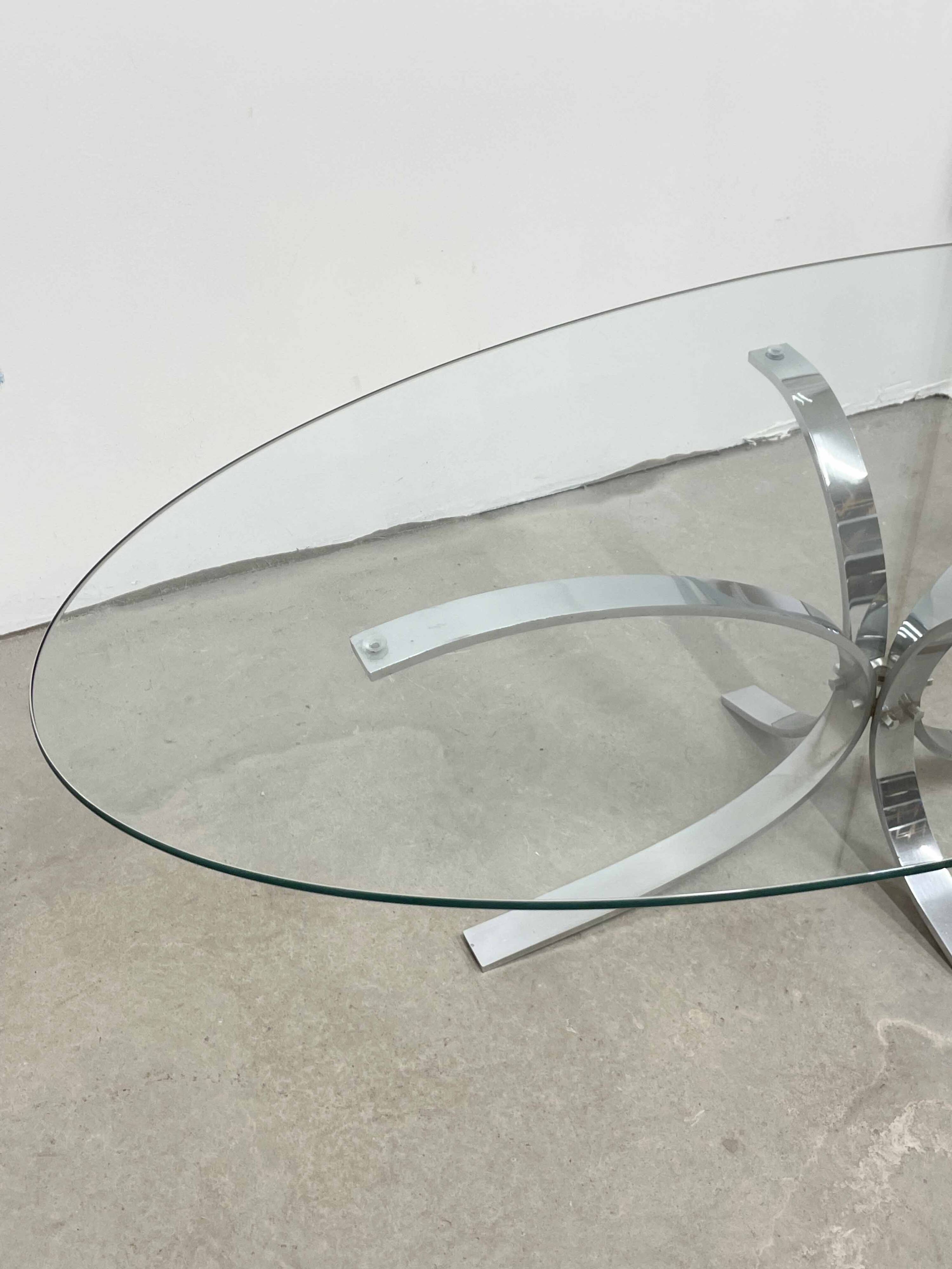 Vintage oval coffee table