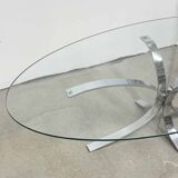 Table basse ovale vintage