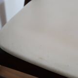 6 Scandinavian chairs skaï white