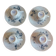 Set of 4 cups and 4 saucers limoges porcelain bernardaud