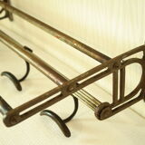 Old metal locomotive/train wall coat rack