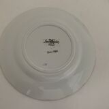 6 Sarreguemines dessert plates, cornucopia, 1928