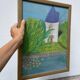 Tableau paysage moulin