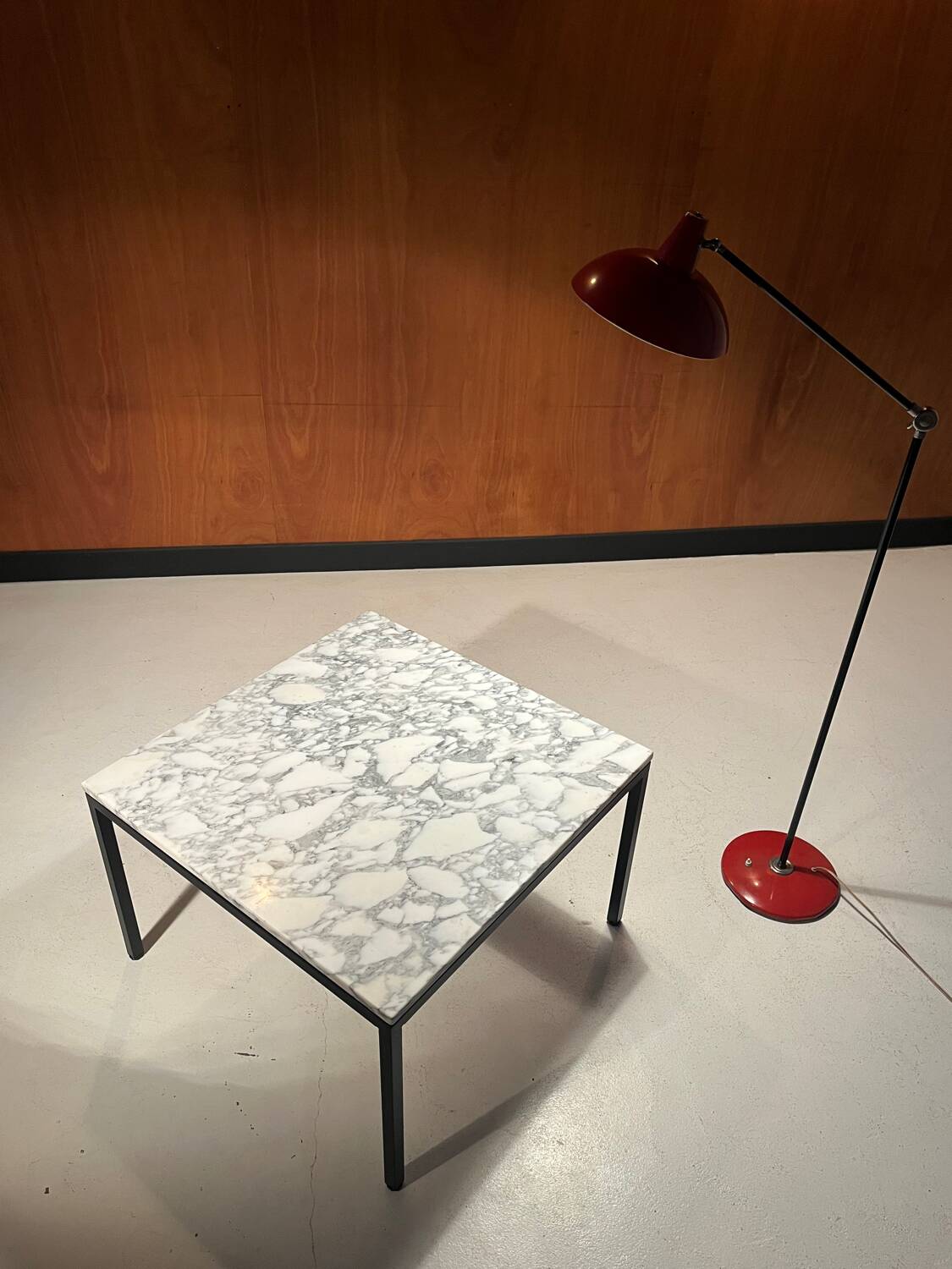 Vintage 1970s Calacatta marble coffee table