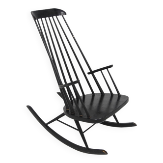 Beech rocking chair, "Gunga Din", Möbel-IKEA, Denmark, 1960