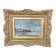 Oil on panel, impressionist coastal view