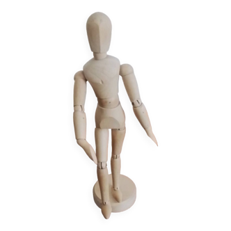 Fully articulated wooden mannequin
