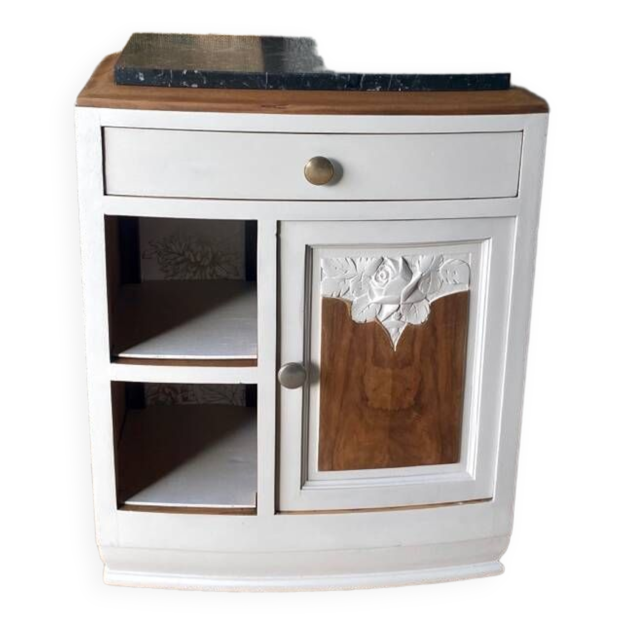 Bedside table, Art Deco side furniture