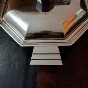 Plat Art Déco 1930 métal argenté