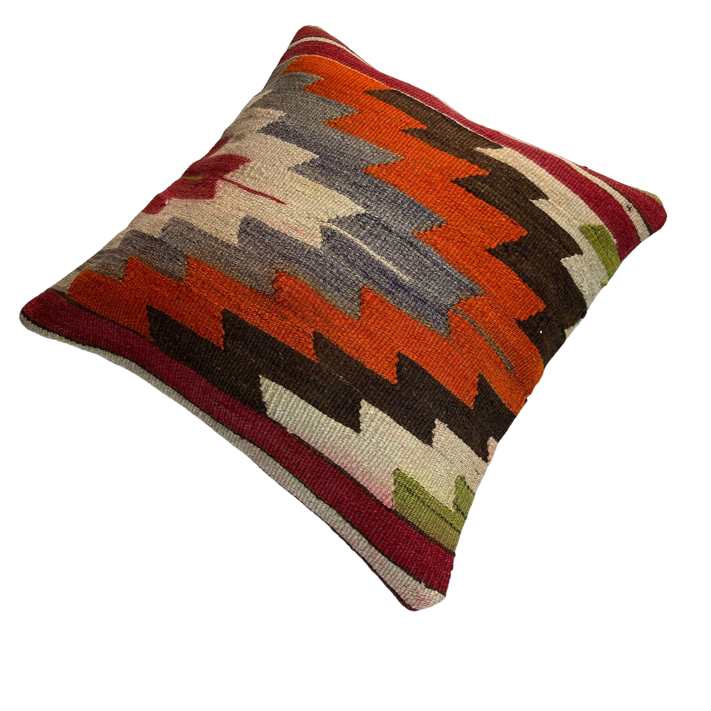 Vintage turkish kilim cushion cover 40 x 40 cm