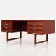 Teak desk, Danish design, 1970s, manufacturer: Eigil Petersens Møbelfabrik