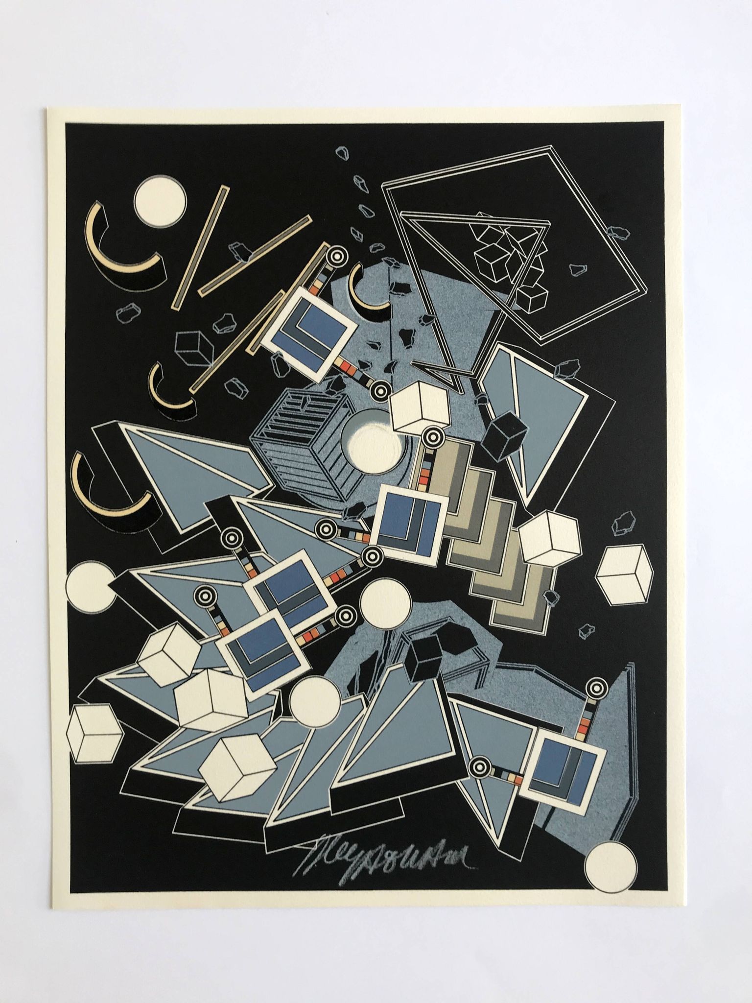 Alain le yaouanc, of soils..., 1978. original lithograph signed in pencil.