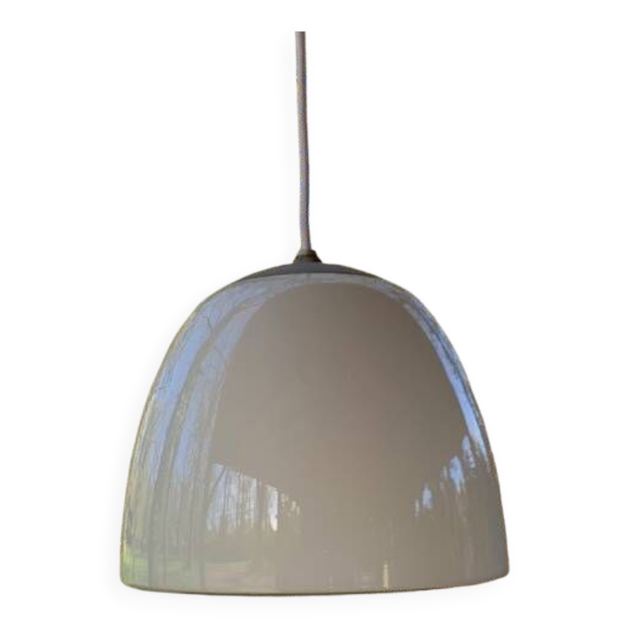 Opaline pendant light Denmark 70s