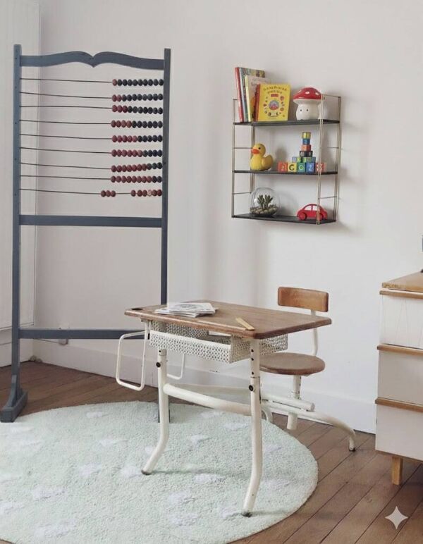 Étagère murale string années 60, noire