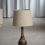 Art Nouveau table lamp in coloured terracotta by L. Hjorth, Bornholm, 1930s.