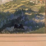 Jean Jacques GRUNENWALD (1911 - 1982) - Gouache - Mountain Landscape