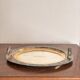 Ancien Plat Plateau Service Métal Argenté Canard Oie Cygne