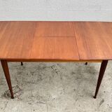 Scandinavian teak table with extension