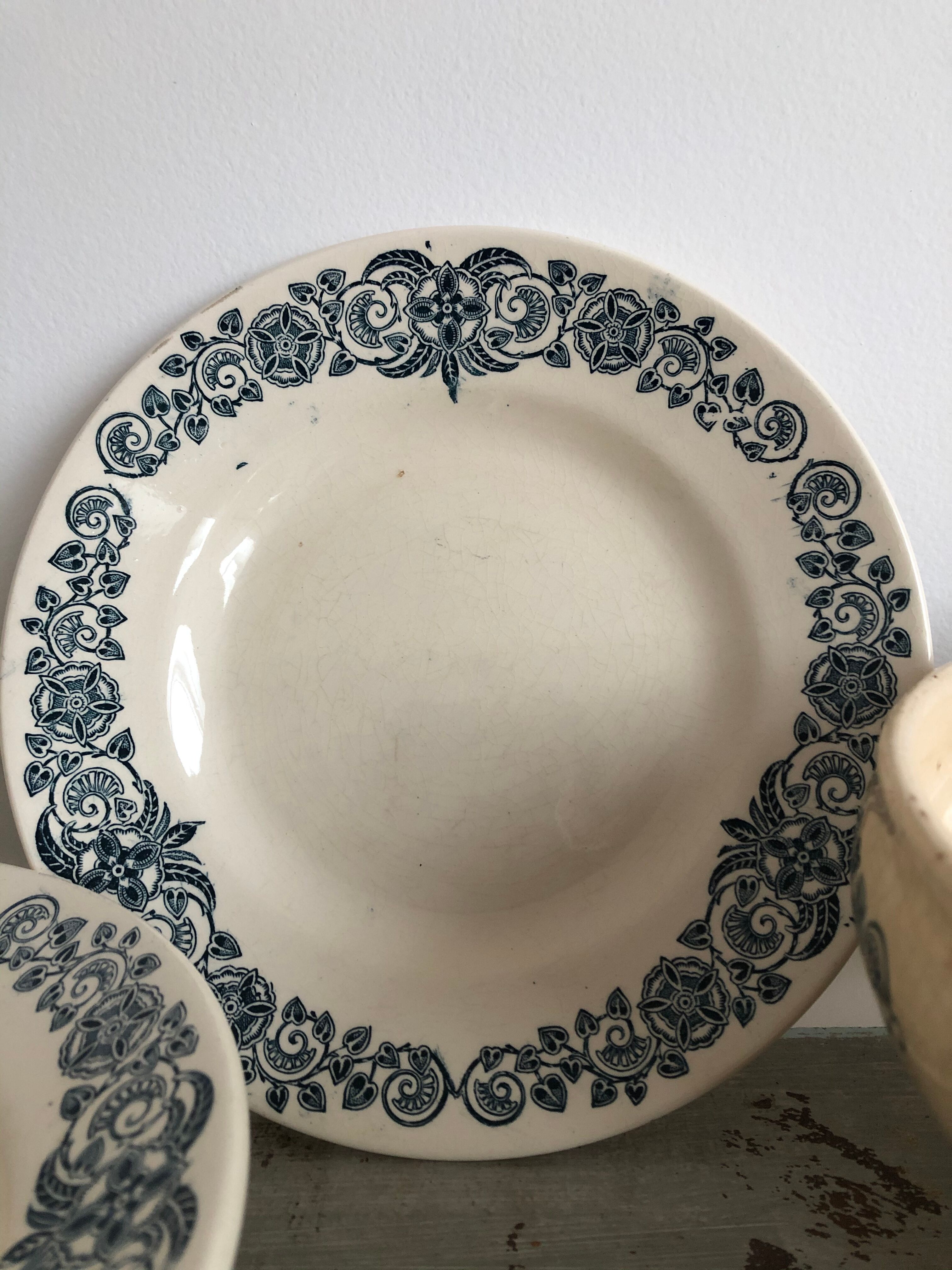 Lot de 3 pièces modèle Alésia Longchamp XIXème