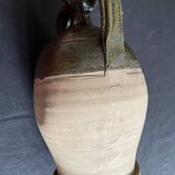 Persimmon glazed terracotta oil jar