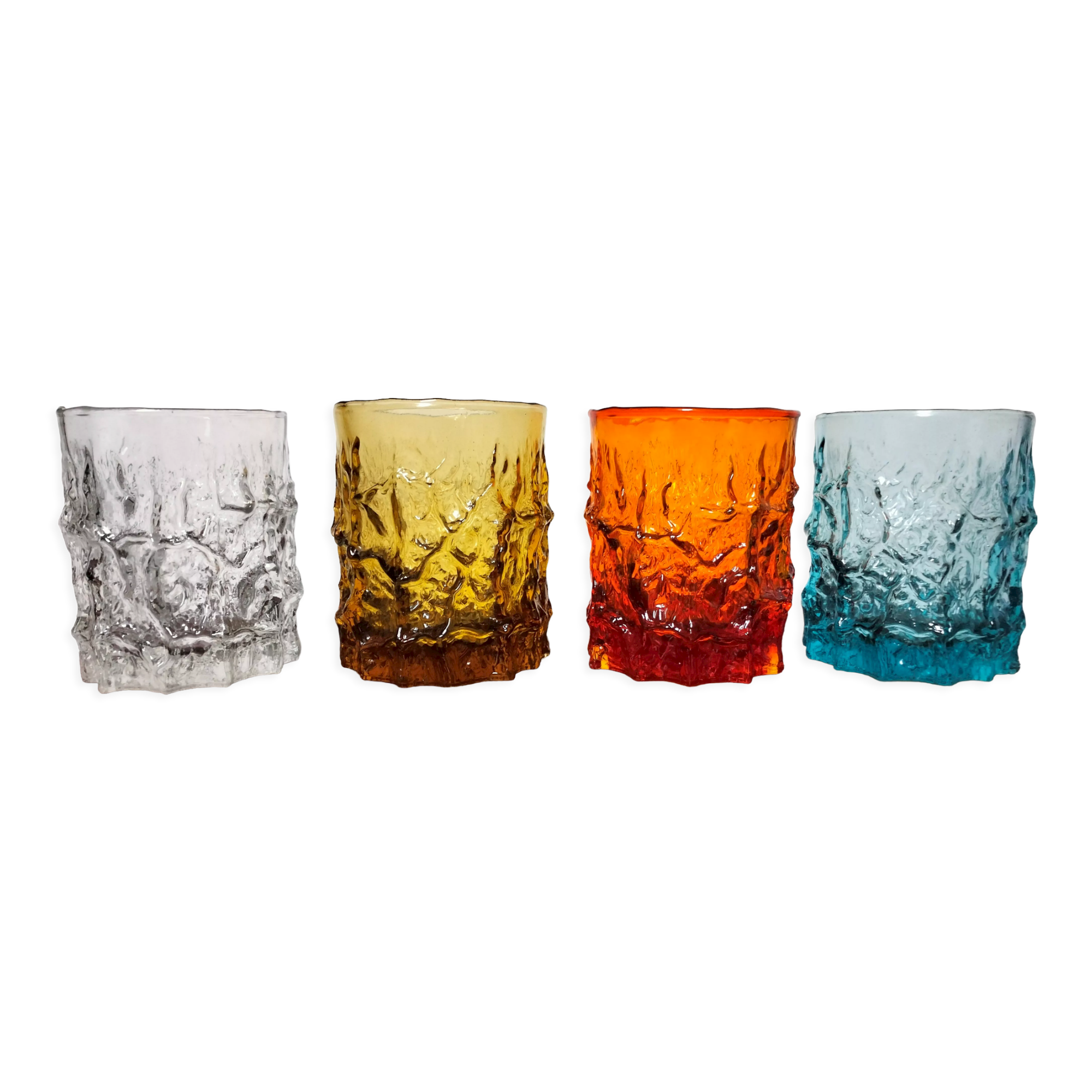 4 orangeade glasses
