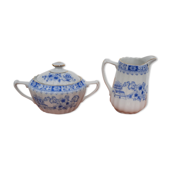 Sugar bowl and porcelain milk jar Seltmann Weiden Bavaria