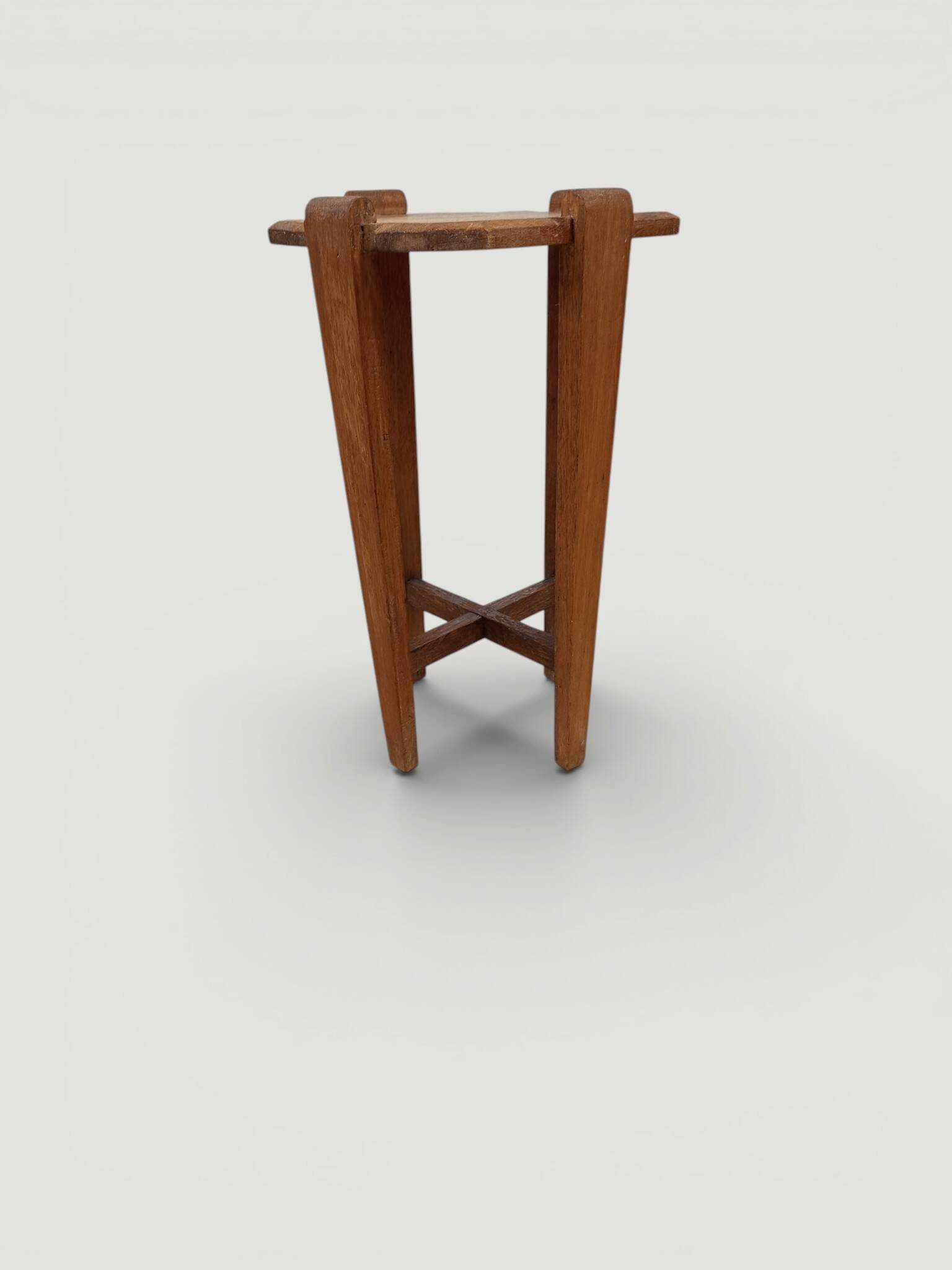 Porte plante bois art déco