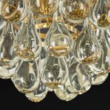 Small Murano glass ceiling pendant in the shape of a drop by C.Palme, Germany, 1970s.