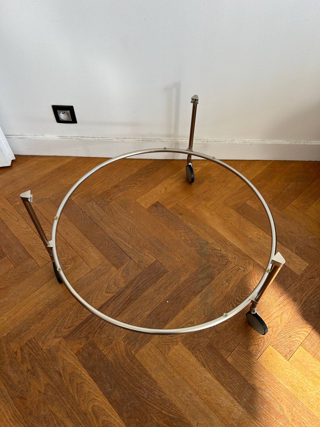 IKEA white glass coffee table by Ehlen Johansson, 1980s