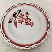 Ancienne Assiette Creuse Badonviller Vintage