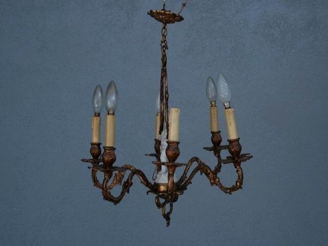 Napoleon III biscuit baby chandelier