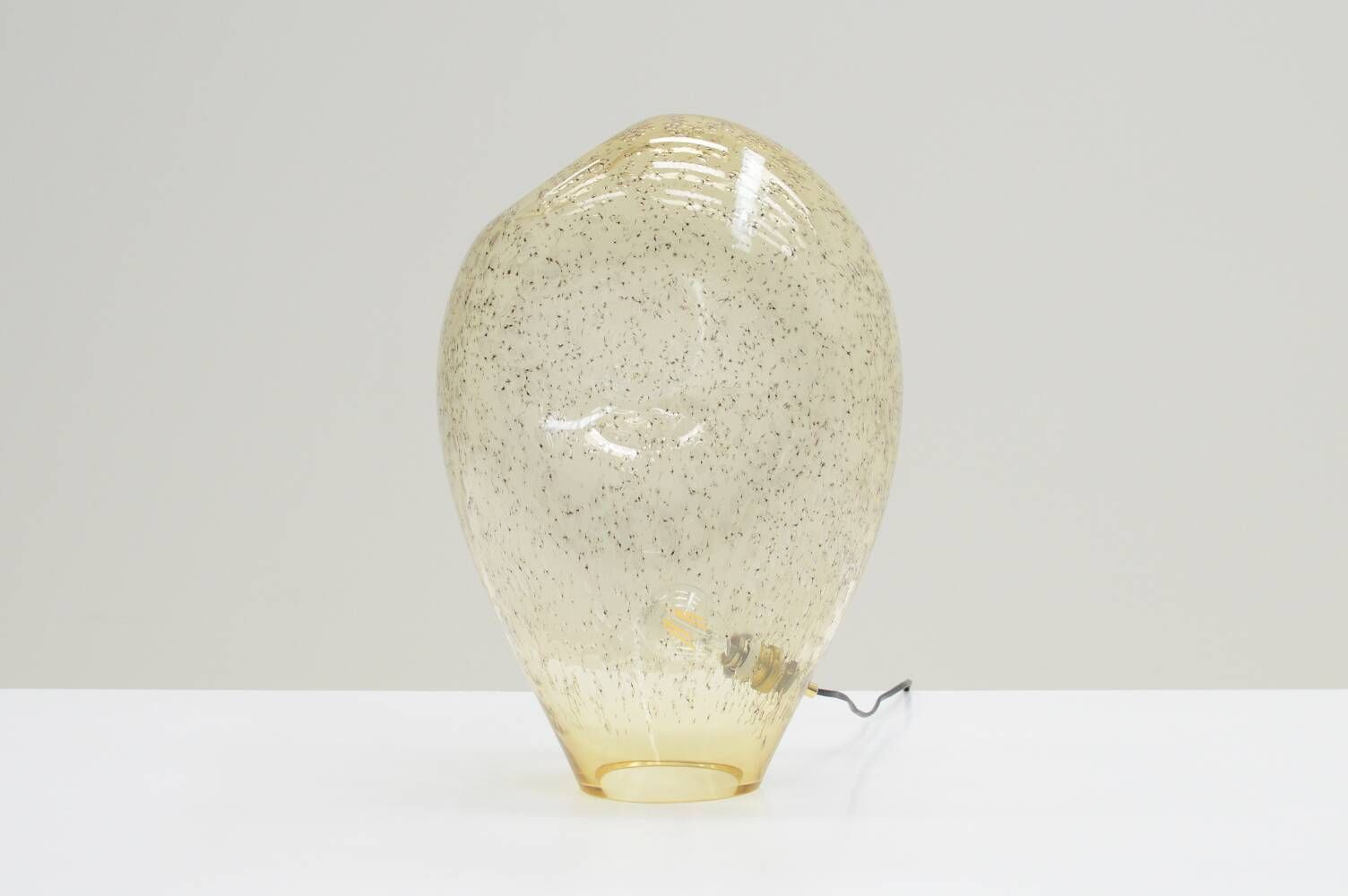 Large Murano glass free-form table lamp from La Murrina, Italy 70s.