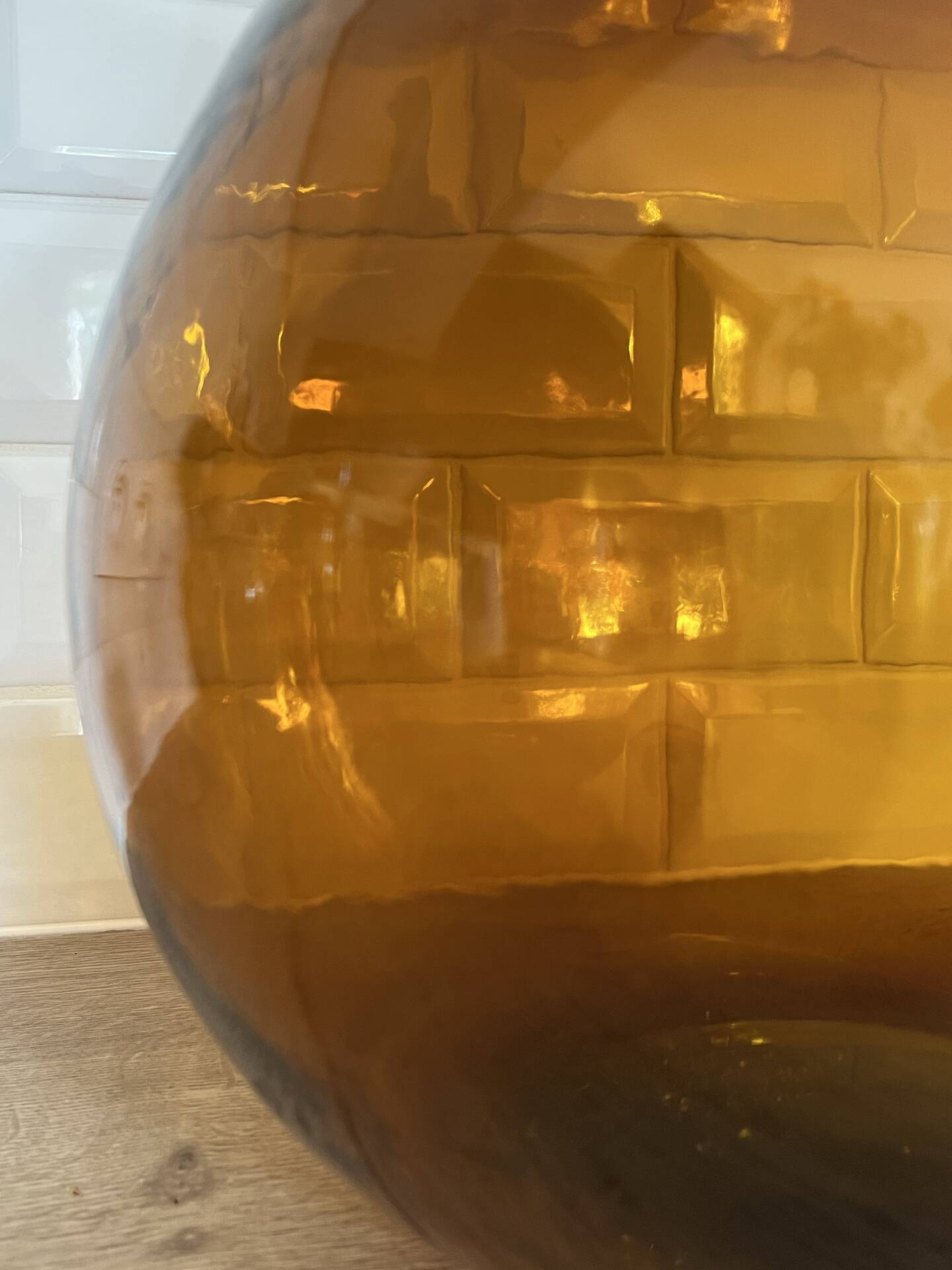 Amber demijohn 10L