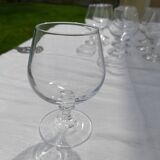 12 verres à cognac en cristal