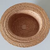 Straw hat Genuine boater hat made of natural straw