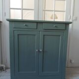 Vintage Parisian sideboard re-enchanted in smoky green.