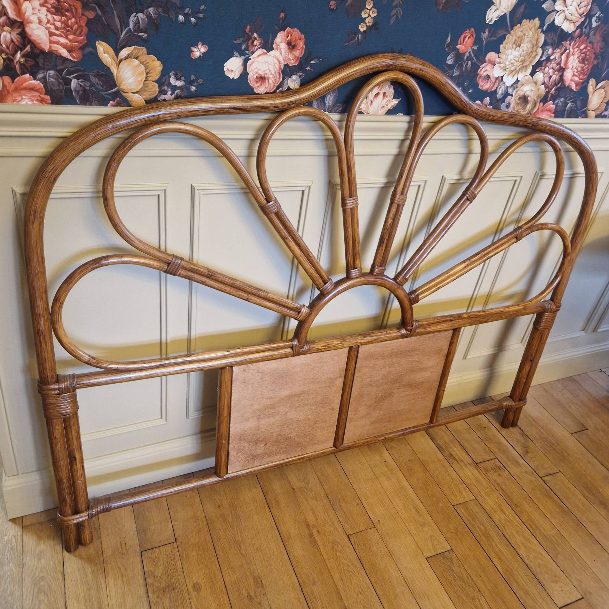 Rattan headboard