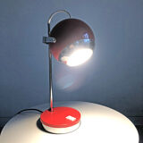 Red vintage eyeball lamp 60
